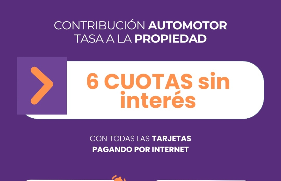 Están disponibles los cedulones semestrales para el pago de tasas