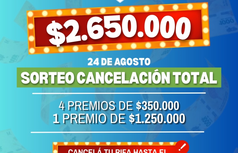Llega el Sorteo de Cancelación Total de La Rifa de la Ciudad