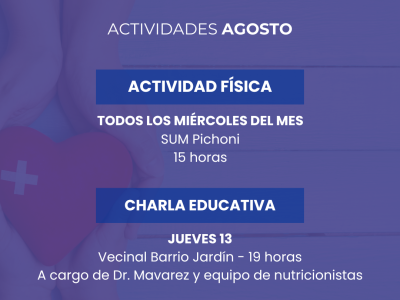Vuelven las actividades del Club de la Diabetes