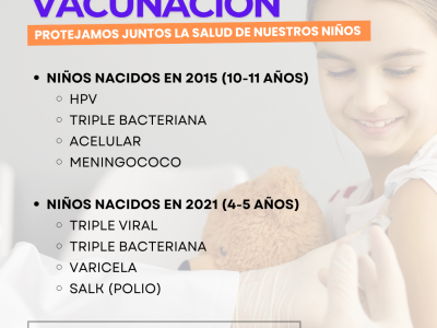 Semana de la Vacunación  del 14 a 18 de septiembre