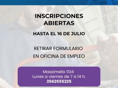 Inscripciones abiertas para una nueva edición del Programa Empleo +26