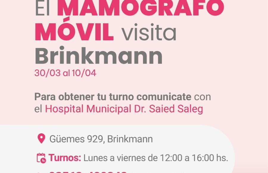 Llega el Mamógrafo Móvil a Brinkmann